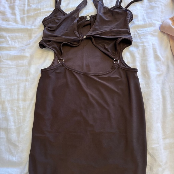 PLT Brown Midi Dress - Picture 3 of 4